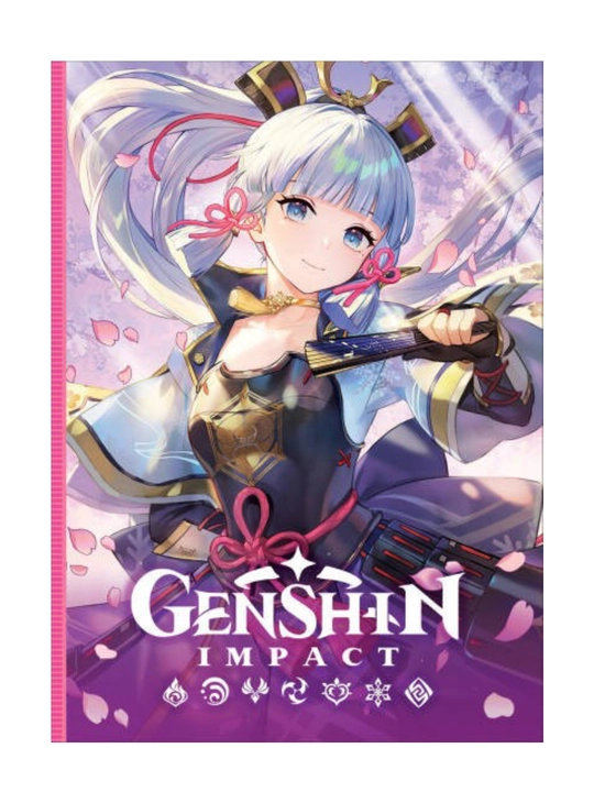 Genshin Impact ежедневник с наклейками, розовый - 