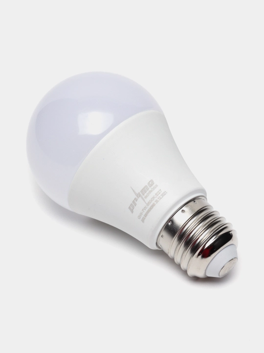 LED lampochkalar PRIME 5Vt–15Vt 6000K E27, 220–240V, uy va ofis uchun