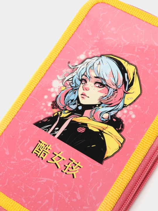Penal ArtSpace Kawaii PK2_59994, 2 bo'limli, laminatlangan karton, 190*110 mm