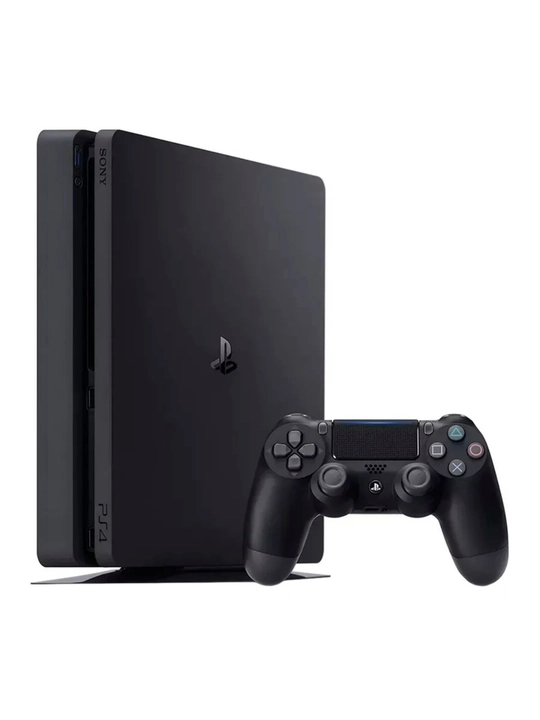 PlayStation 4 Slim 1Tb o'yin konsoli, 4 ta joystick, o'yinlari bilan