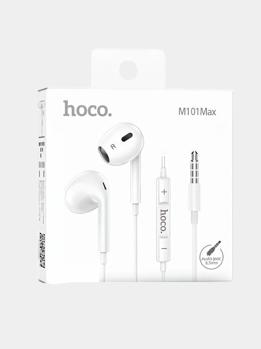 Проводные наушники для Hoco с микрофоном и разъемом Type-C, белые