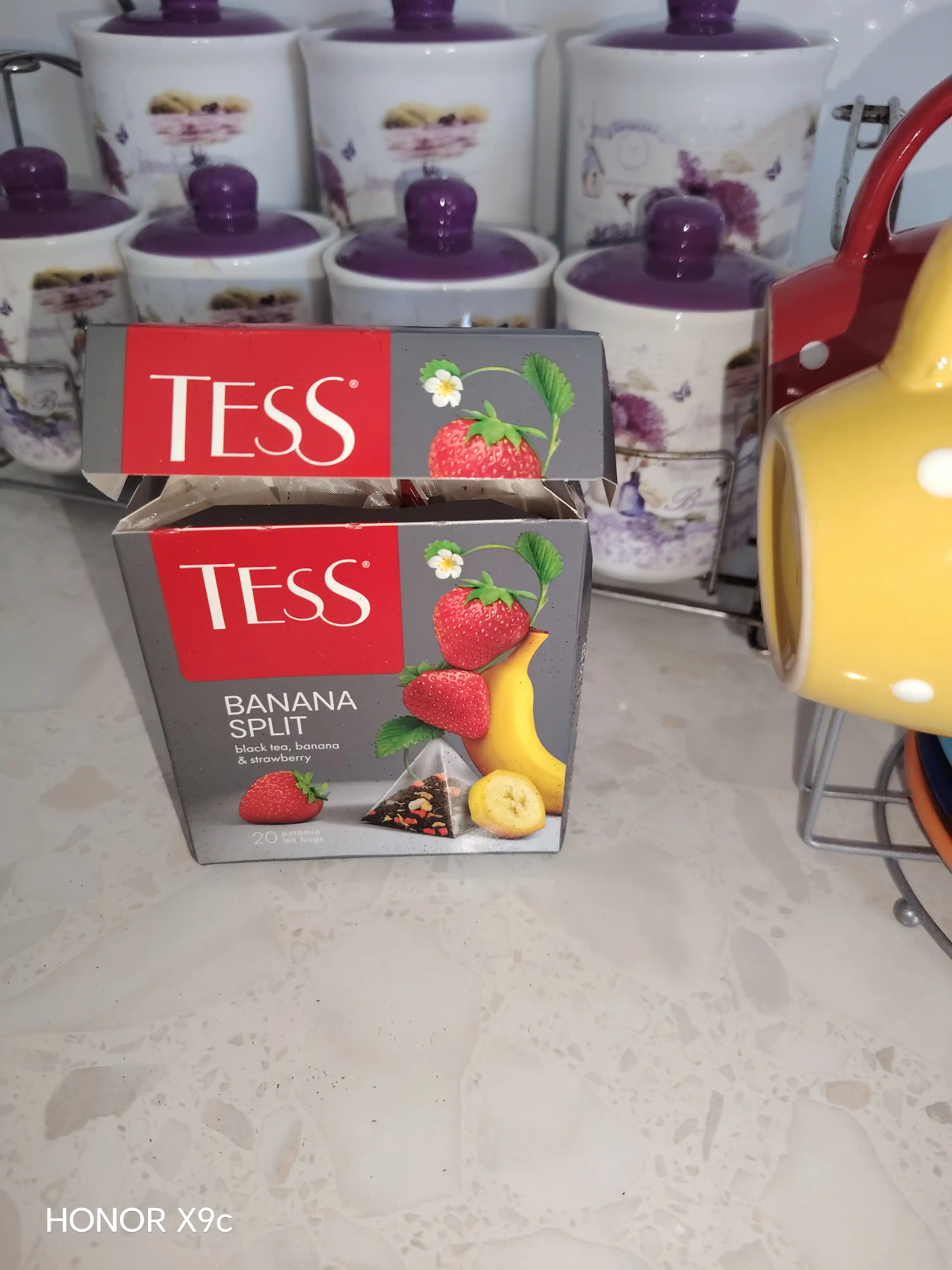 Чай черный Tess Banana Split, 1.8 гр, 20 пирамидок
