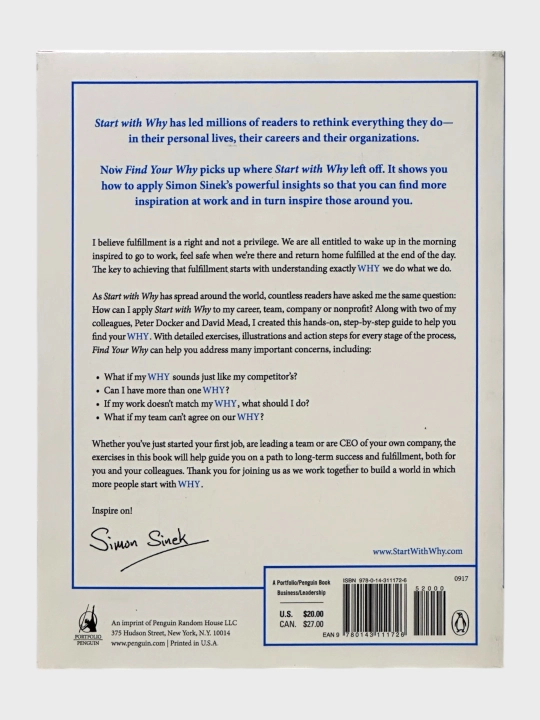 Find your why Simon Sinek, David Mead and Peter Docker