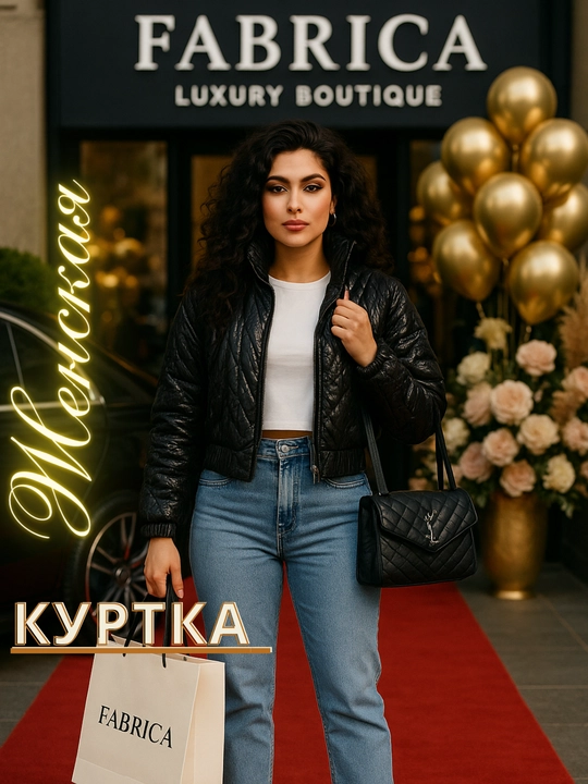 Короткая дутая куртка Турция - 