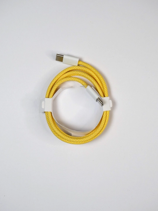 Apple iPhone 15 va Android uchun zaryadlash kabeli, o'ralgan,  Type-c kabeli, 60 W