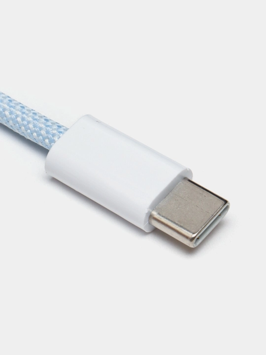 Apple iPhone 15 va Android uchun zaryadlash kabeli, o'ralgan,  Type-c kabeli, 60 W