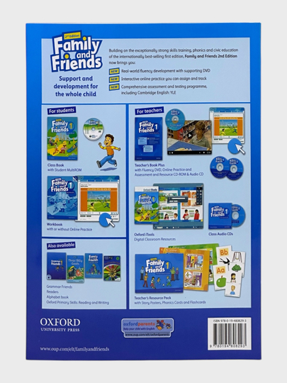 Family and Friends 1, 2 Class Book+Workbook Naomi Simmons 240x170