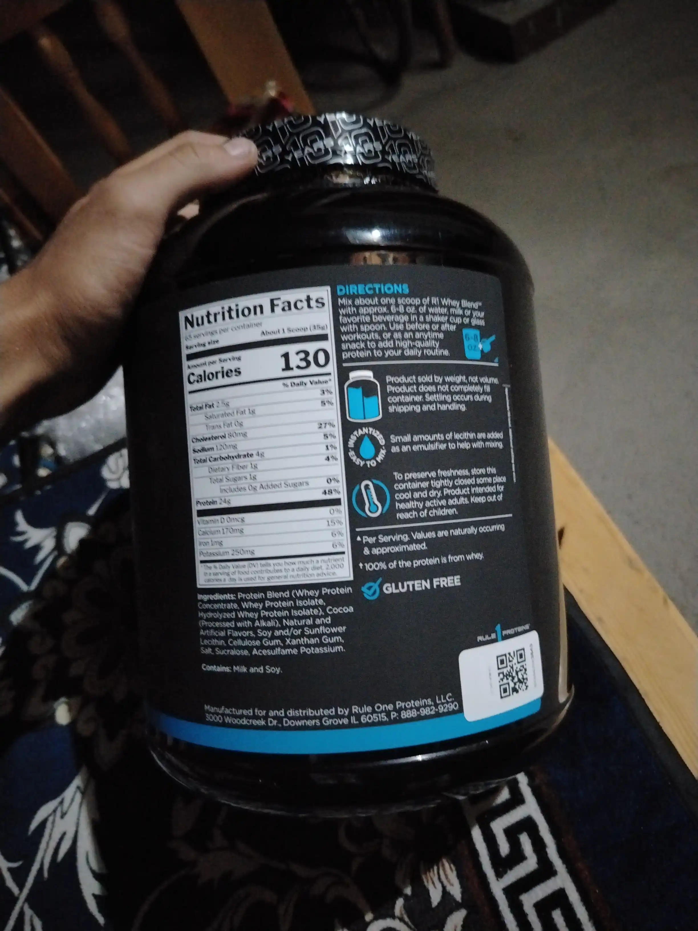 Oqsil zardobi Rule 1 Whey Blend 100%, 2.28 kg 68 portsiya