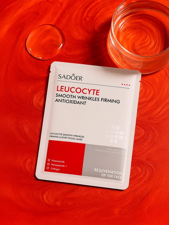 Тканевая маска для лица SADOER LEUKOCYTE — омоложение и упругость кожи - 