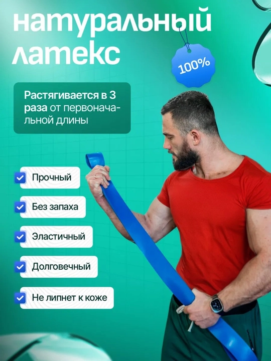 Набор фитнес резинок, 4 шт, эспандер ленточный, для силовых тренировок