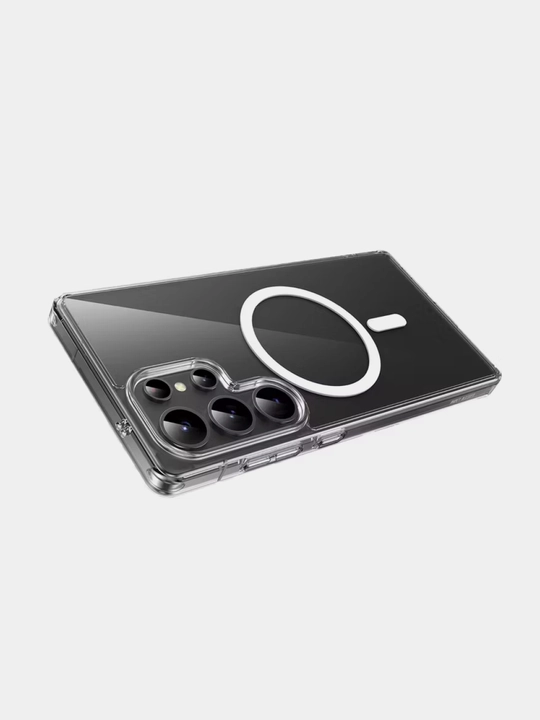 Прозрачный чехол Green Lion Magsafe Crystal Clear для Samsung S24, S25, S26 Plus/Ultra