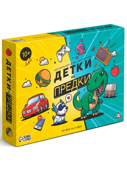 Настольная игра-викторина «Детки vs предки», 10+