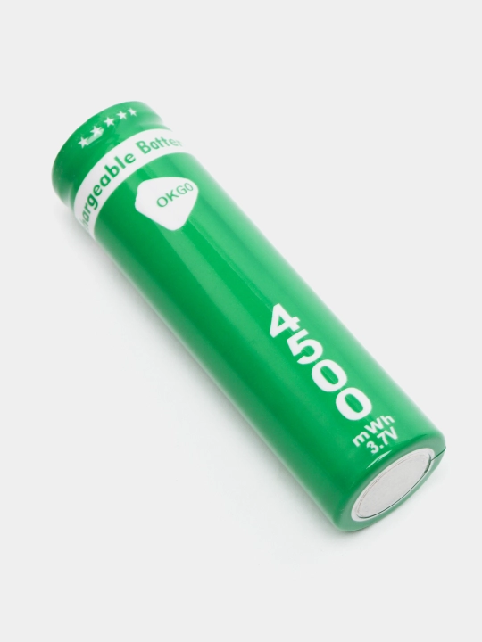 Akkumlyatorli batareyka 3.7V 4500mVt/soat, 1200 mA/soat, 18650 li-ion, to'plamda 2 ta dona