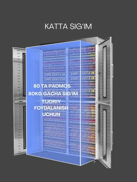 Сушилка-дегидратор Uskunalar US-80, для овощей, фруктов и пастилы