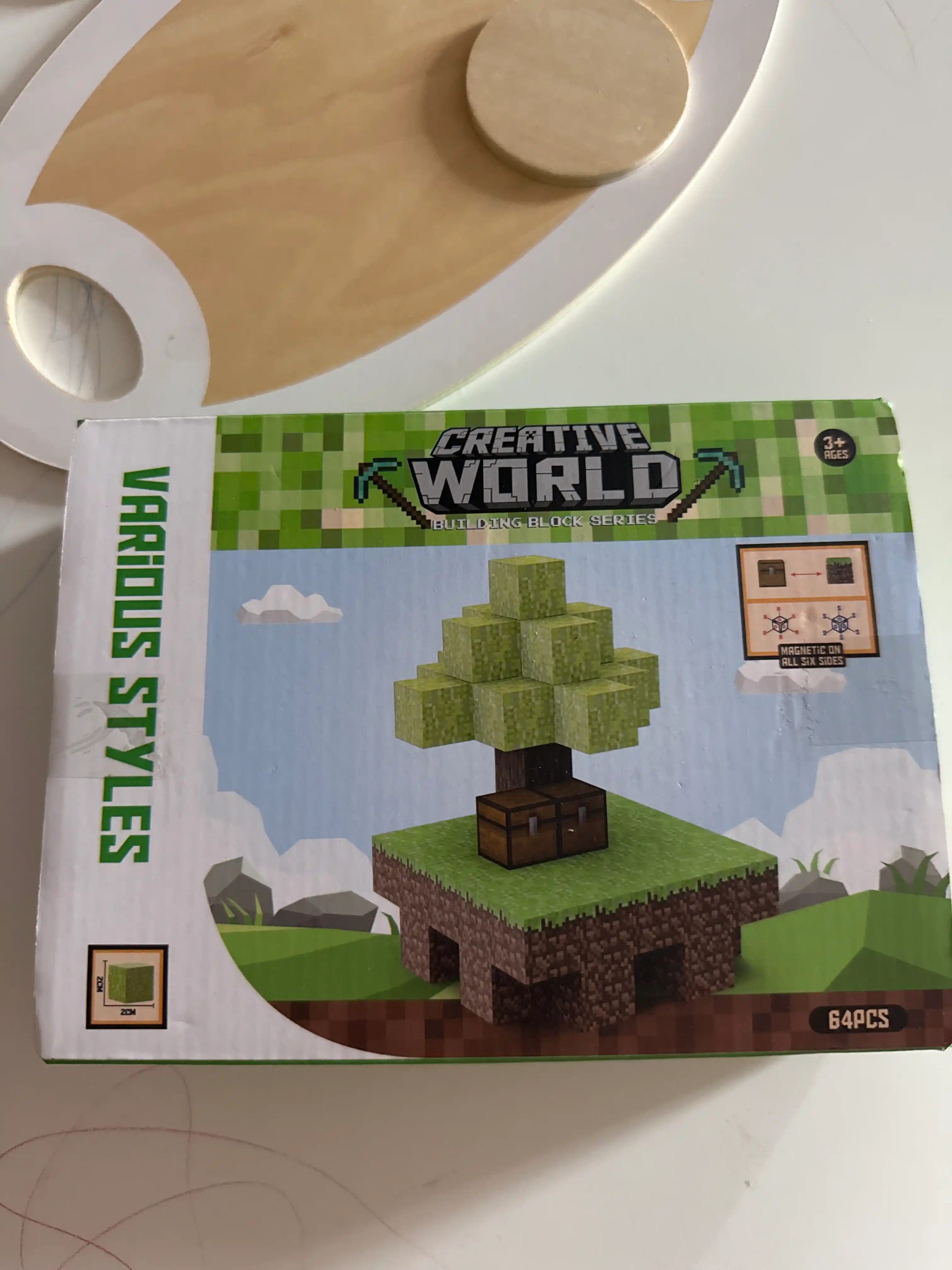 Магнитный конструктор Minecraft, остров, сад, портал, блоки, на подарок, для детей