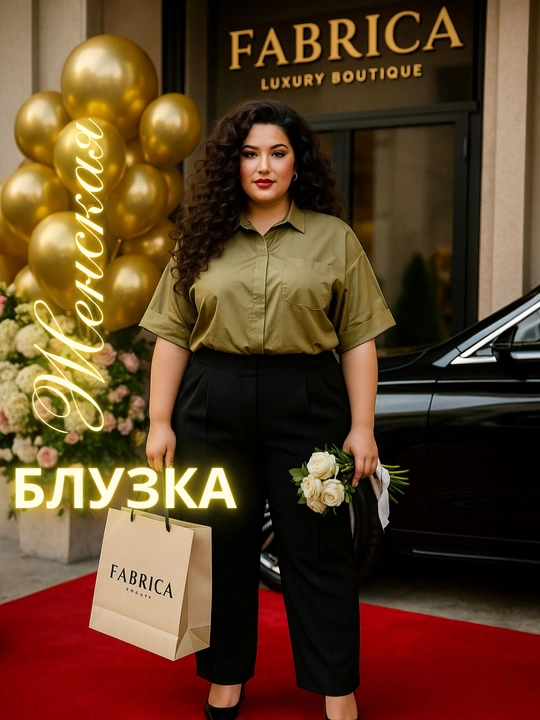 Женская рубашка офисная - 