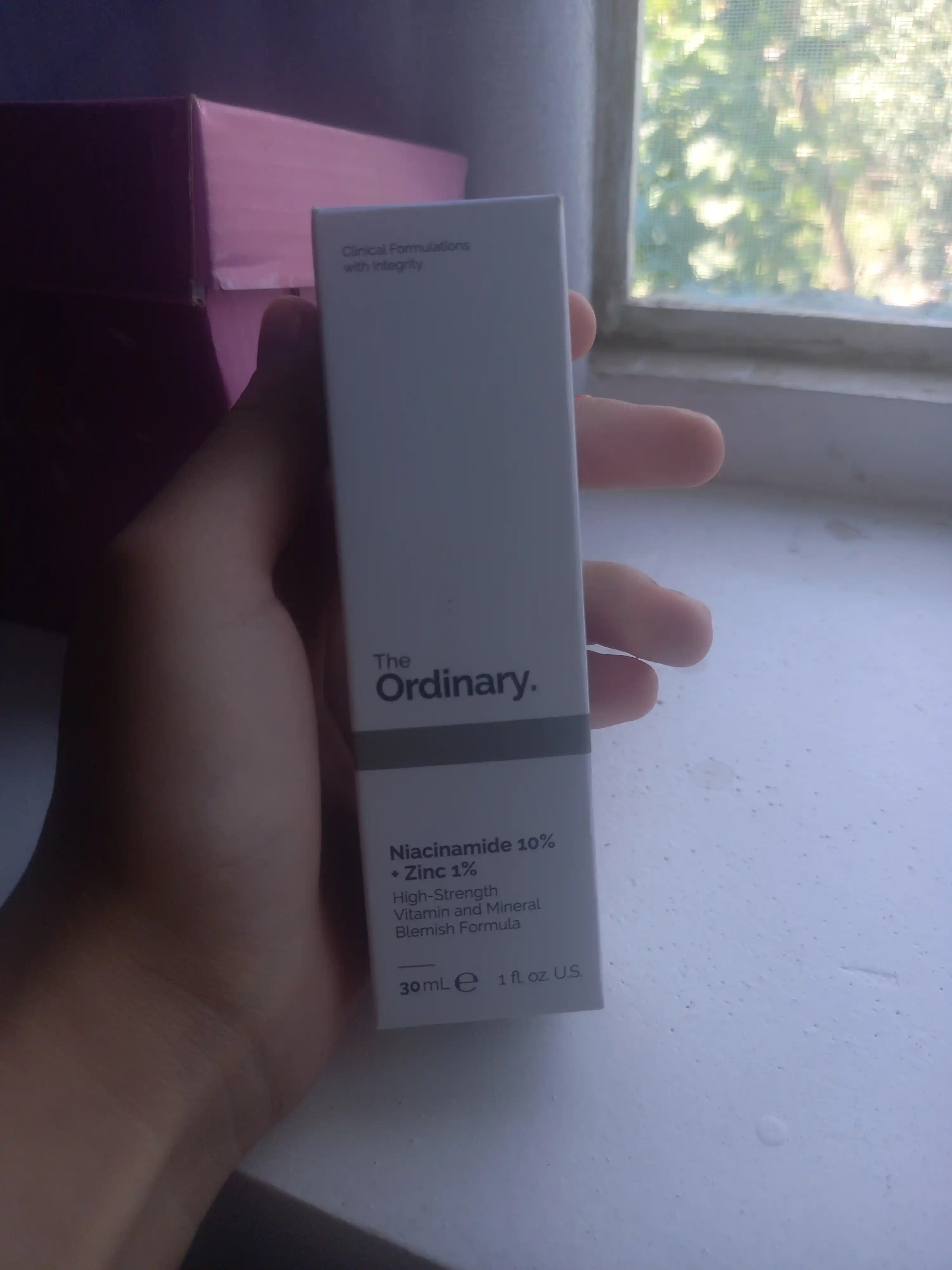The Ordinary Niatsinamid va sink bilan yuz zardobi Niacinamide 10% + Zinc 1%, 30 ml