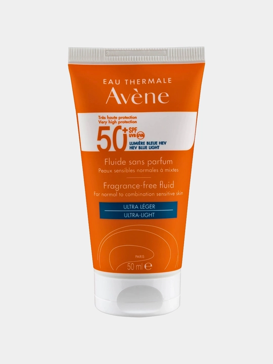 Quyoshdan Himoyalovchi Krem,Matt Tuzilmali,Suvga Chidamli-Avène Ultra-Light Fluid  SPF 50+