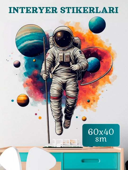 Интерьерные наклейки, обои для оклеивания стен детской комнаты, дома, офиса, кухни