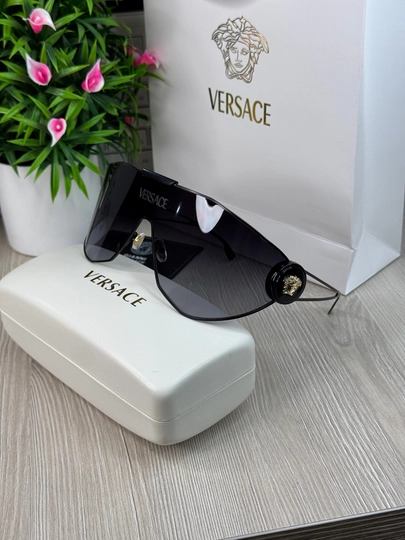 Очки женские Versace, с коробкой и документами — ANASSUN-VERRSAC-ХРОМ