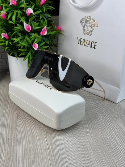 Очки женские Versace, с коробкой и документами — ANASSUN-VERRSAC-ЗОЛОТ