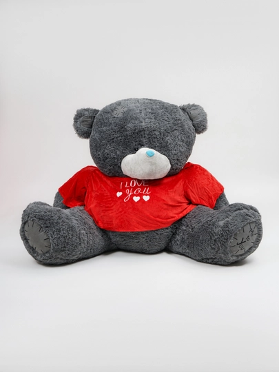 Teddy yumshoq ayiqchasi — futbolkali yoki sharfli