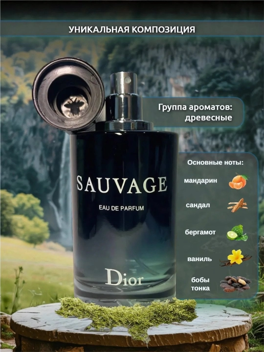 Парфюмерная вода для мужчин, духи для мужчин, Dior Sauvage, Savage 100 мл