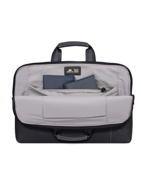 Rivacase 8930 (PU) black кожаная сумка для ноутбука 15,6