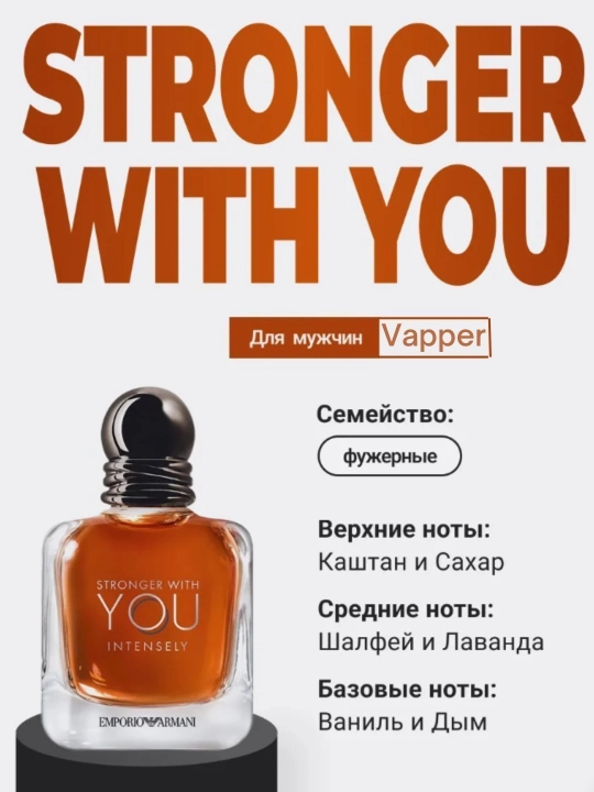 Парфюмерная вода для мужчин Stronger With You Absolutely, Giorgio Armani, 100 мл - 
