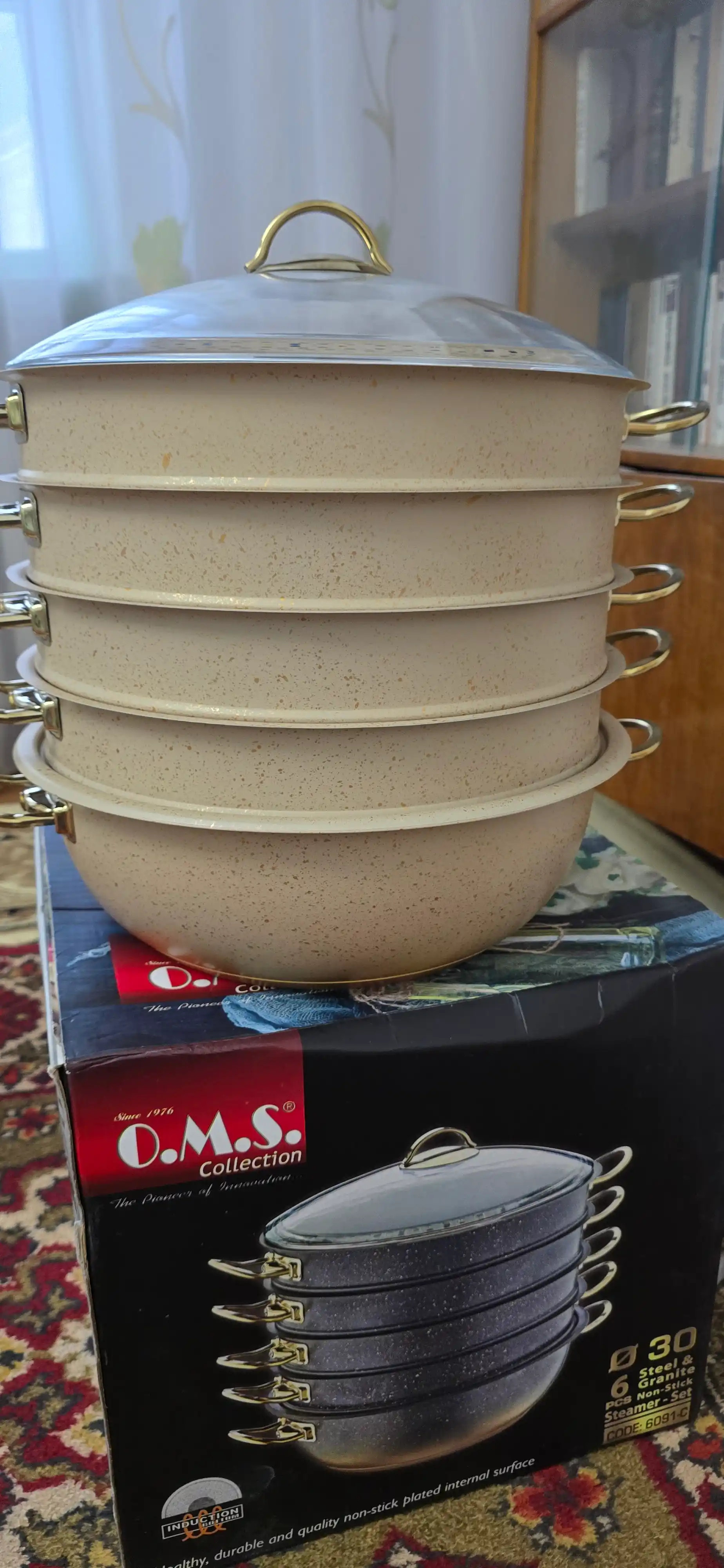 Manti qasqon – granit qoplamali zanglamas mantiqozon, O.M.S 6091C