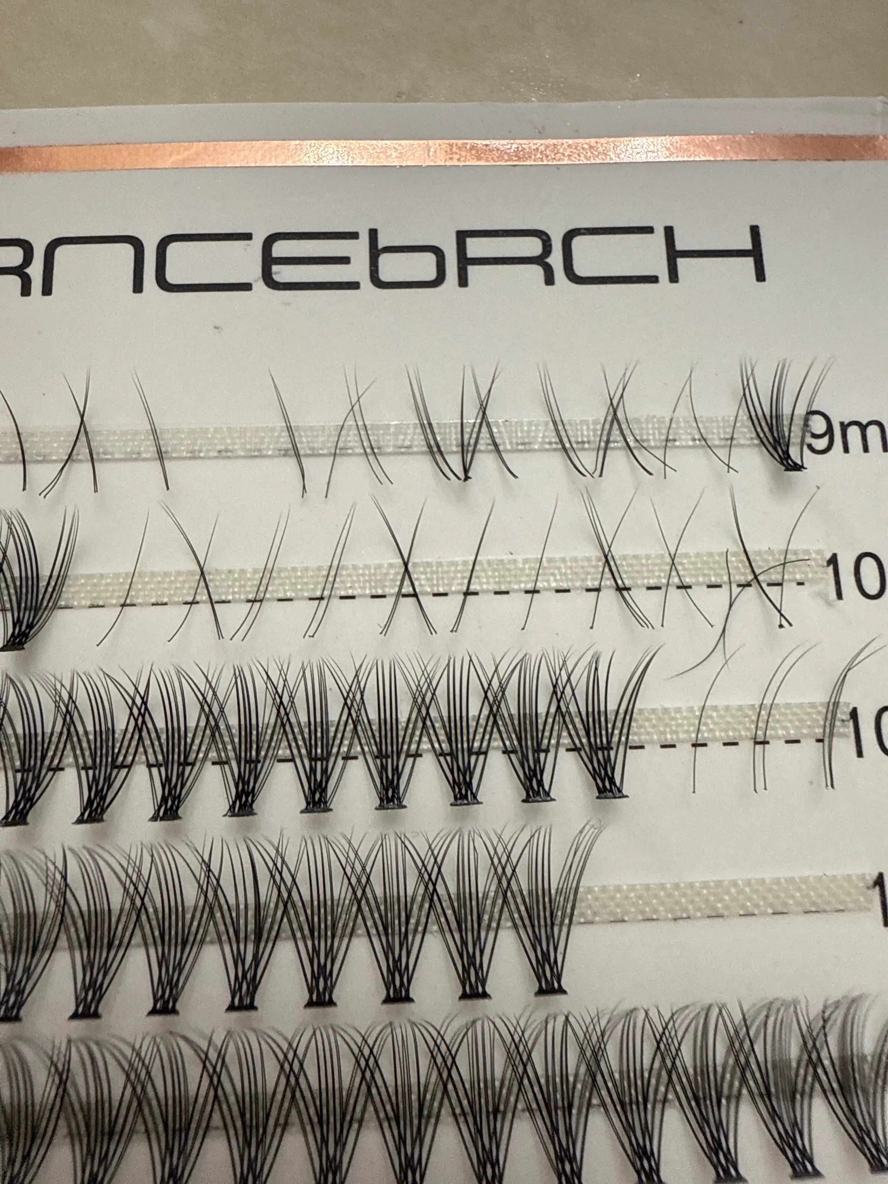 Ресницы в упаковке GLANCEBACH Multi pack/lengthening wisps lash extensions effect