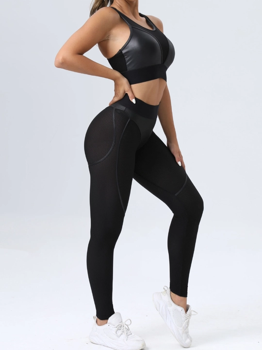 Sport losinlari, fitnes uchun legginslar, ayollar  legginslar PUSH UP effekti bilan - 