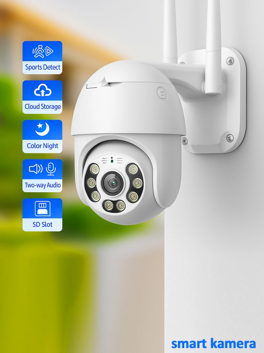 Wifi kamera ptz Ko‘cha Wi-Fi IP video kuzatuv kamerasi, v380 pro