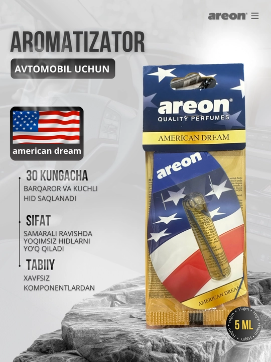 Освежитель для машины Areon Mon Liquid, ароматизатор, диффузор для авто, 5 мл