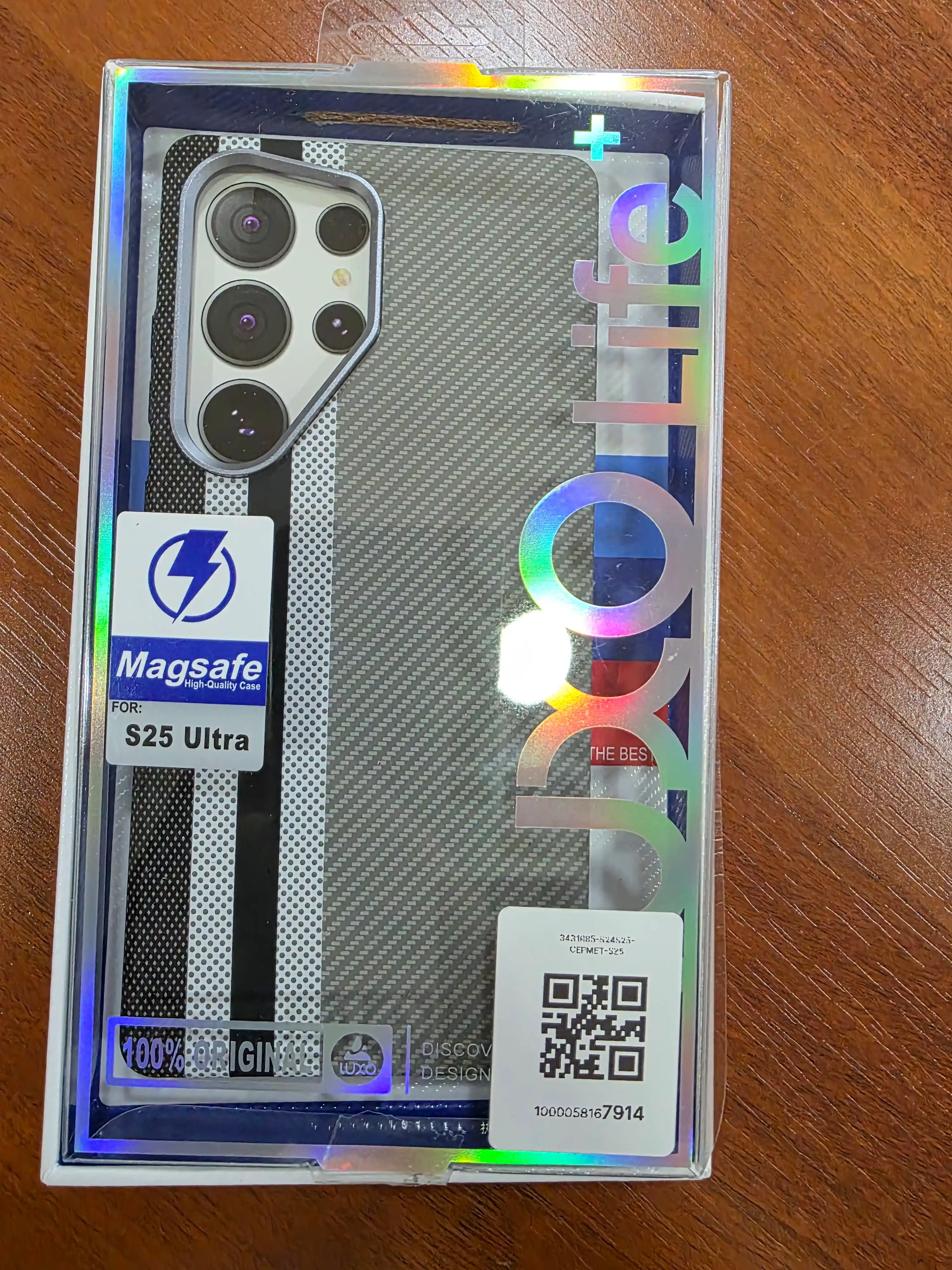 Чехол карбон для Samsung S24 Ultra, S25 Ultra, с Magsafe