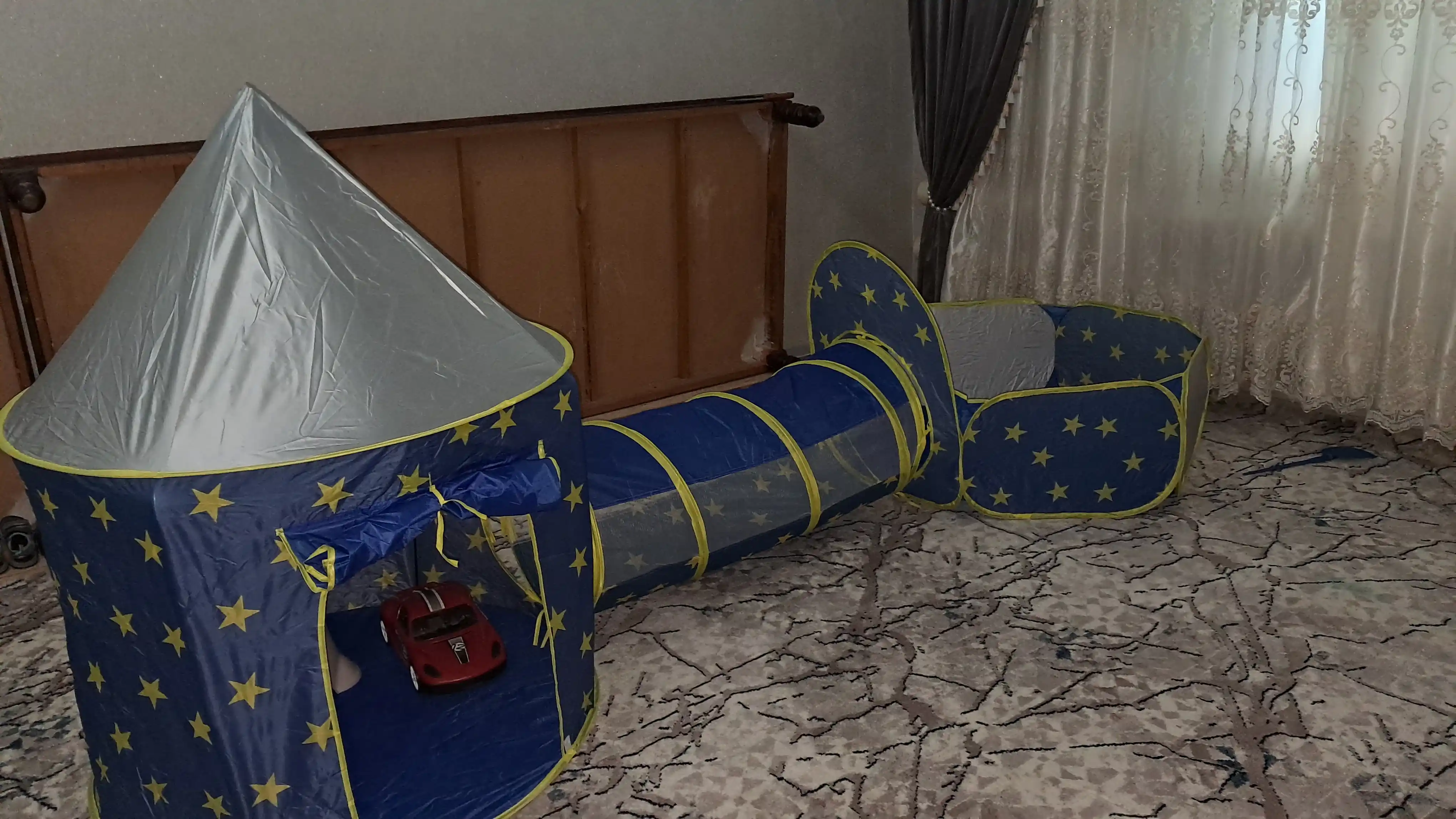 Палатка детская, игровая палатка, Сказочная игровая палатка домик лабиринт, 3 в 1