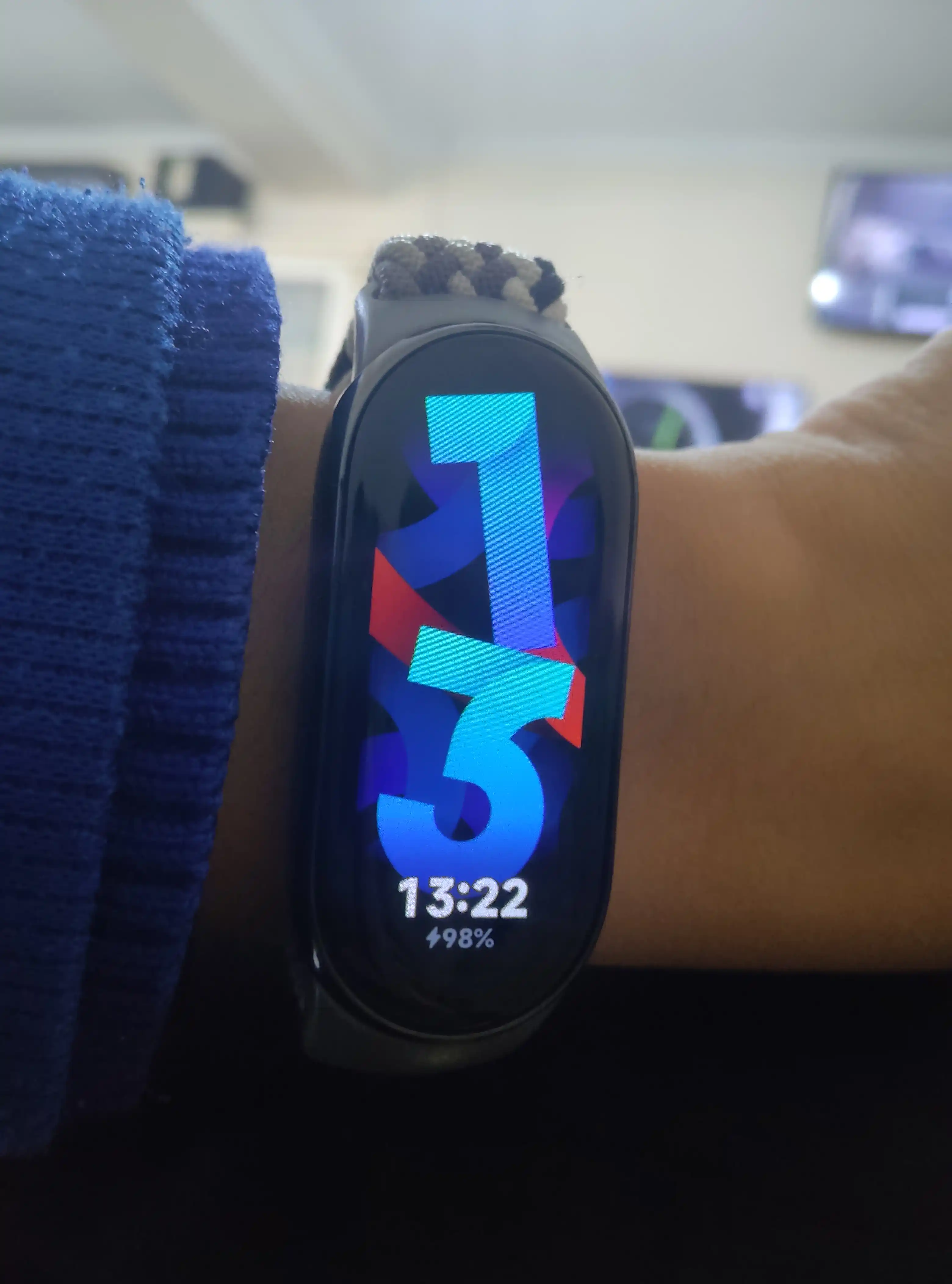 Xiaomi Mi Band 8, 9, 10 uchun almashtiriladigan, neylon to'qilgan tasma