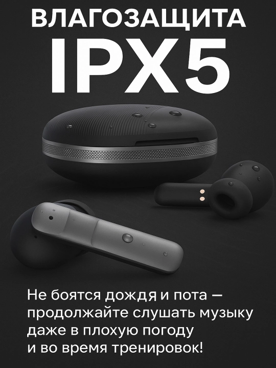 Naushnik T11 ENC simsiz quloqchinlari iPhone va Android uchun, 100 soatgacha ishlash