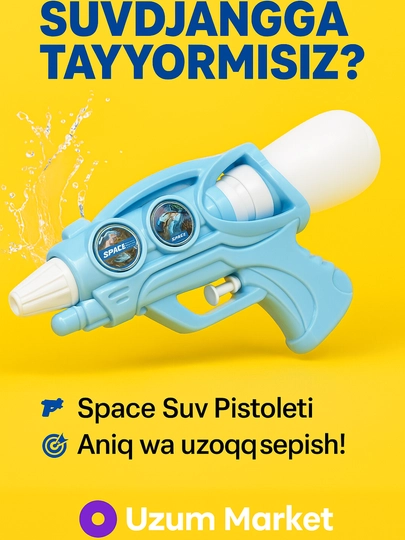 Космический водяной пистолет – выбор для летнего веселья! — SMITOYS-1245546