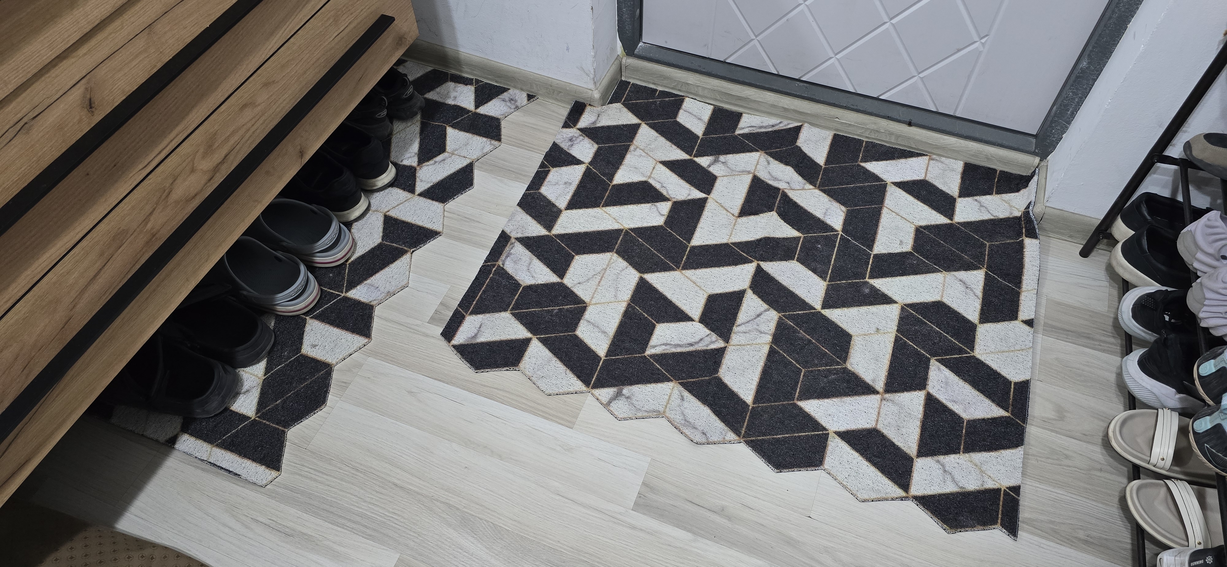 3D коврики в коридор, cоты, размер 100x120 см
