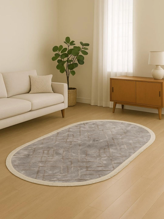 Oval gilam, 100*200 sm o'lchamda - 