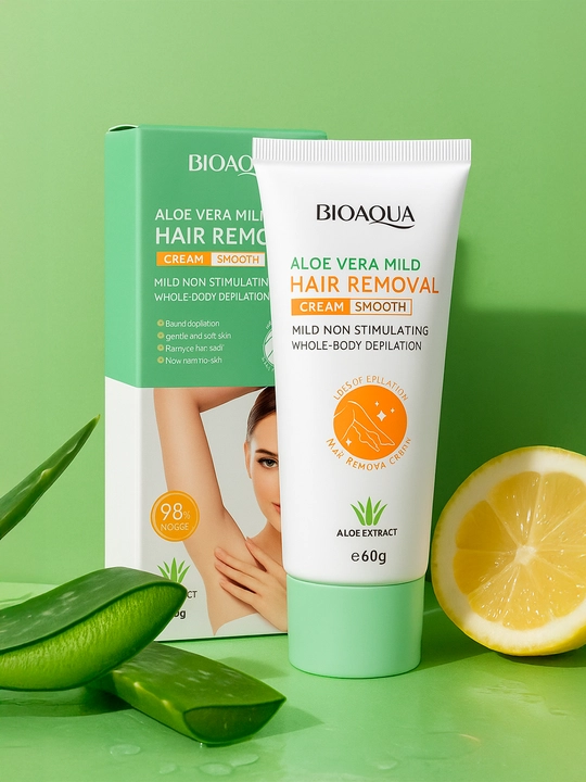 BIOAQUA Aloe Vera Hair Removal Cream — мягкая депиляция с алоэ вера - 