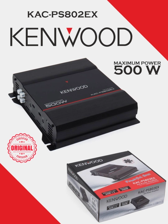 Kuchaytirgich Kenwood Kac-PS802EX 500 W, 2-kanal chiqarishi zor
