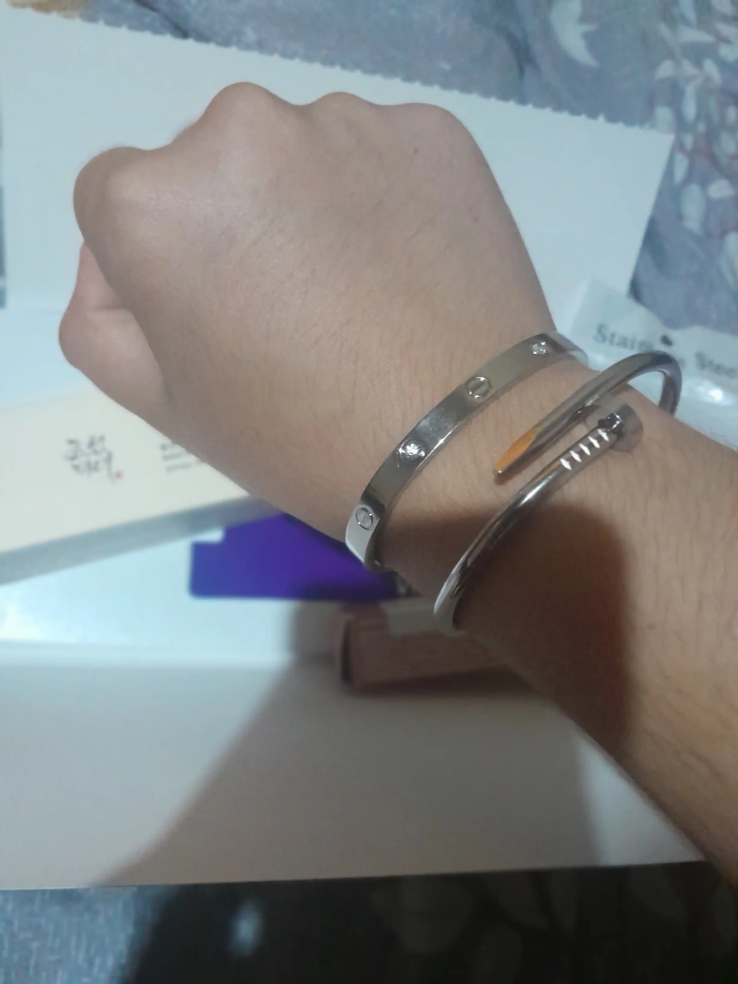 Набор браслетов "Гвоздь" Cartier, украшения на руку, женский комплект, бижутерия