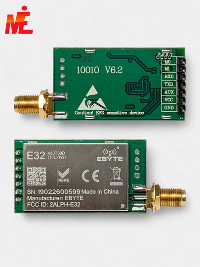 E32-433T30D — мощный LoRa модуль 433 МГц для передачи данных на большие расстояния - 