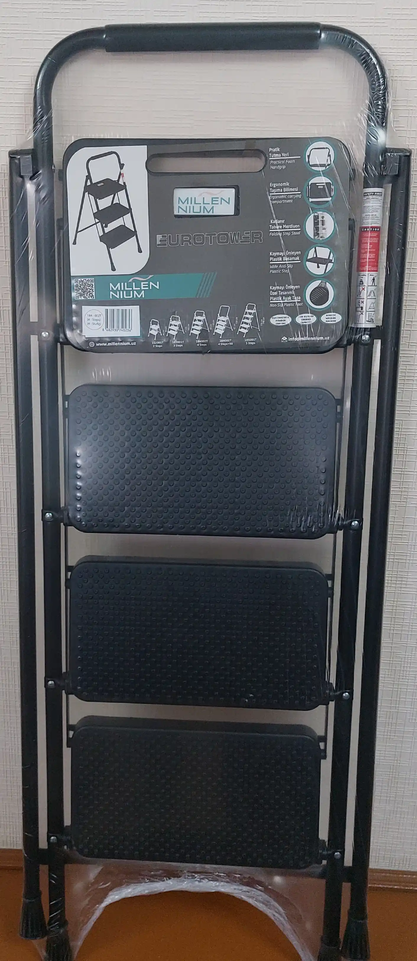 Millennium EuroTower narvoni, 4, 5, 6, 7 pog‘ona, 150 kg, metall, buklanadigan