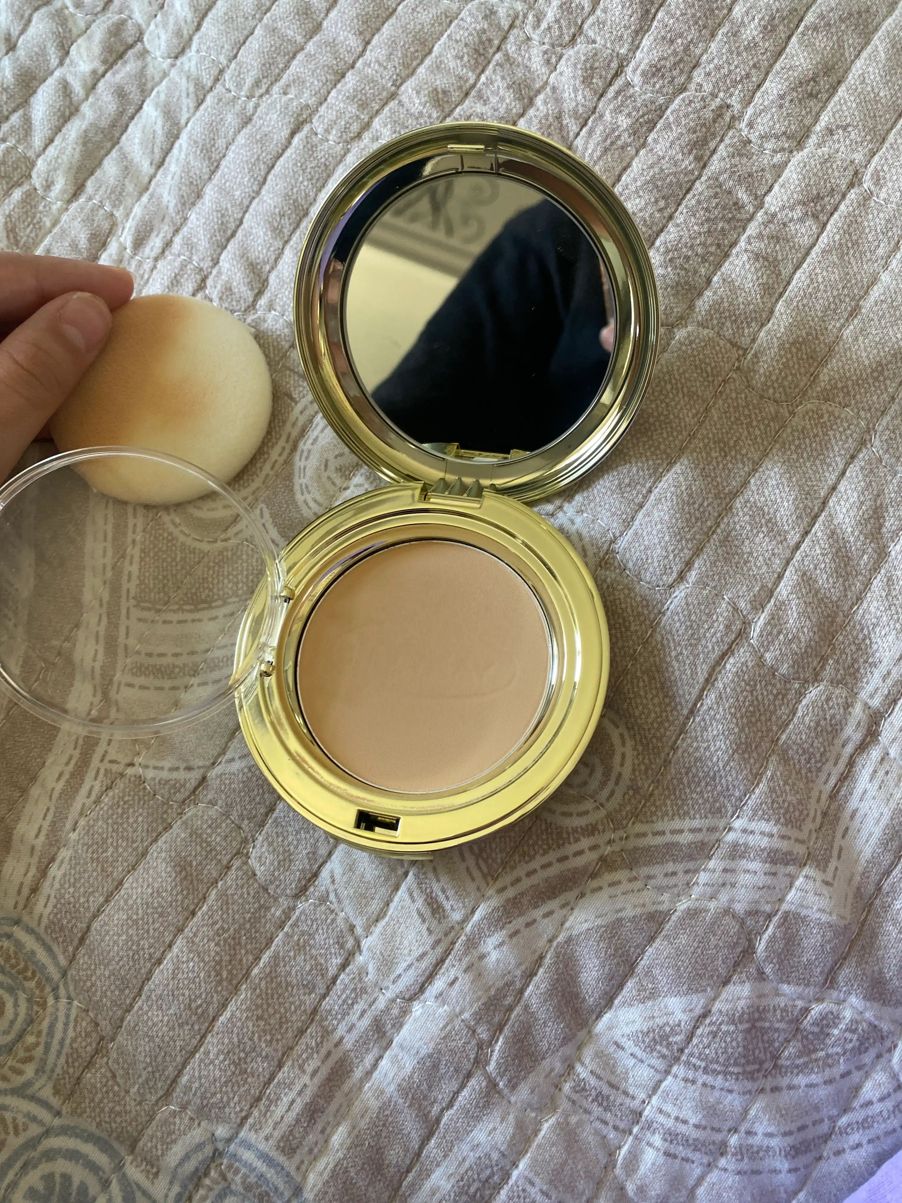 Пудра для лица 1+1, компактная пудра LillyKay Coenzyme Q10 Two Way Cake SPF, Корея