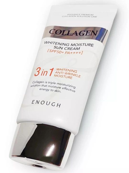 Солнцезащитный крем с коллагеном Enough 3в1 Whitening Sun Cream SPF50+ PA++++, 50 мл