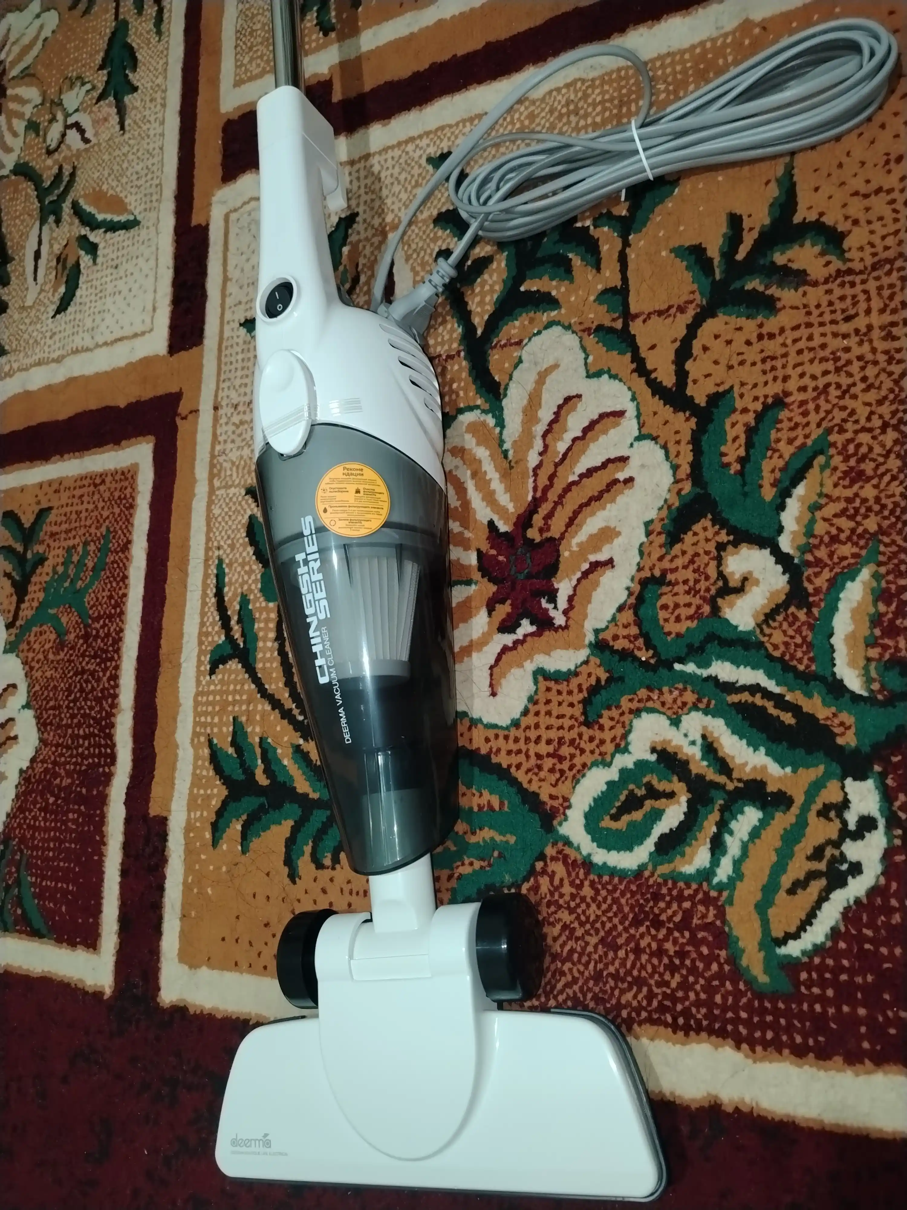 Qo‘lda boshqariladigan vertikal Deerma DX 118C changyutgichi,simli, uy changyutgichi, HEPA
