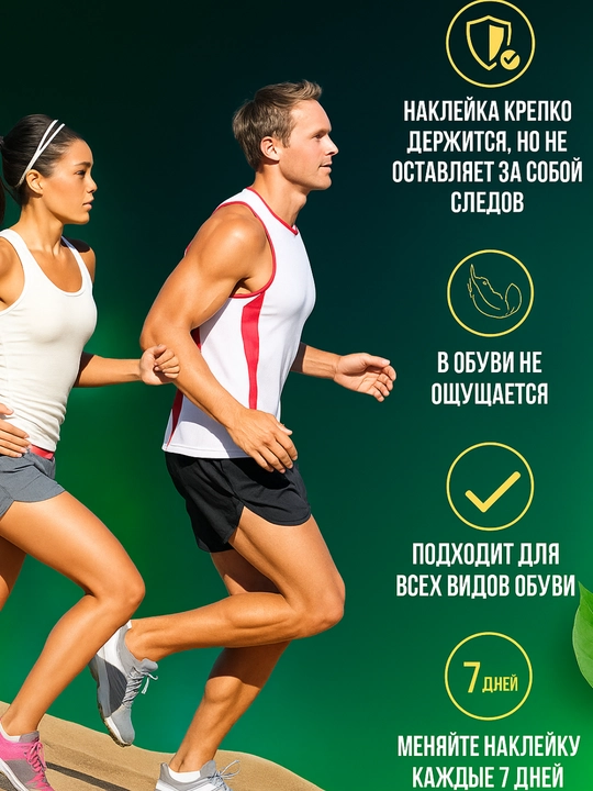 Ароматическая наклейка для обуви-легкая защита от пота и запаха